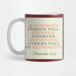 7Sparrows Proverbs 11:25 Mug